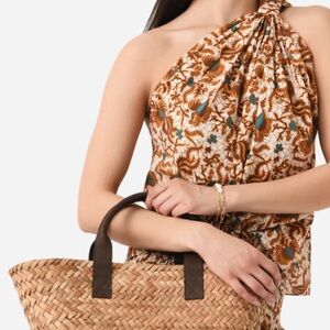 NWT! CHARINA SARTE Floral Print One-Shoulder Blouse in a large‎